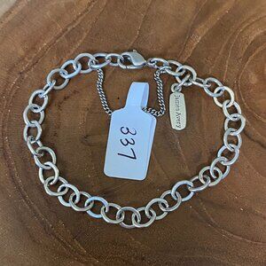 James Avery Forged Link Charm Bracelet, Size S/M, Sterling Silver